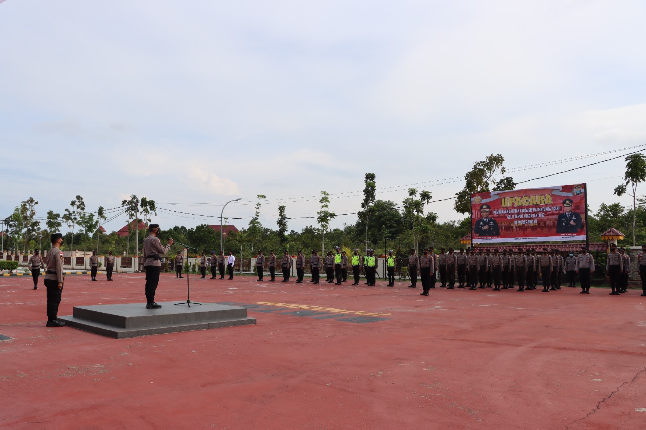 Polres Bintan Laksanakan Upacara Pembukaan Latihan Kerja Siswa SPN Polda Kepri Gelombang II