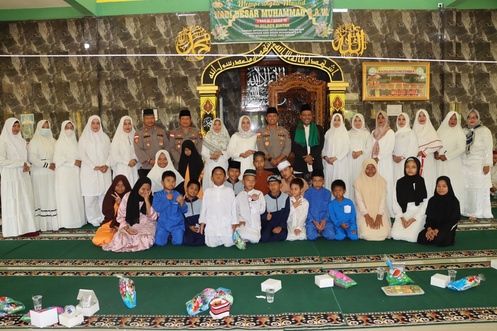 Polres Bintan Laksanakan Peringatan Maulid Nabi Muhammad SAW 1444 H/2022
