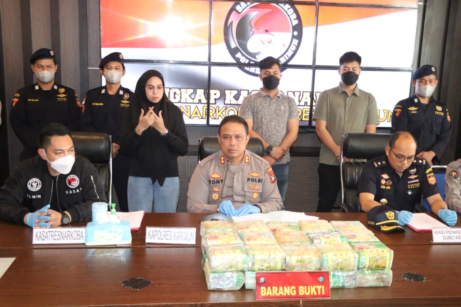 Satresnarkoba Polres Karimun Berhasil mengamankan 32,07 Kg Narkotika Jenis Sabu